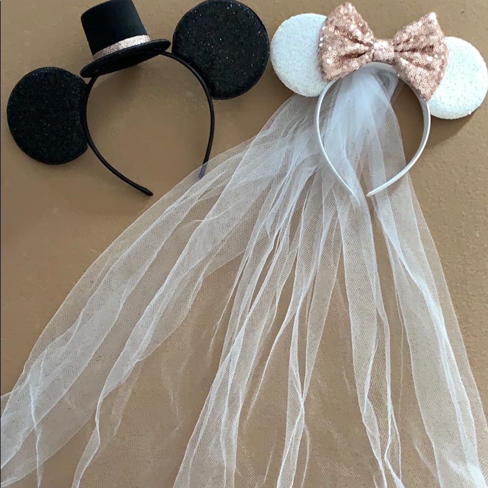 Bride & Groom Minnie & Mickey Ears